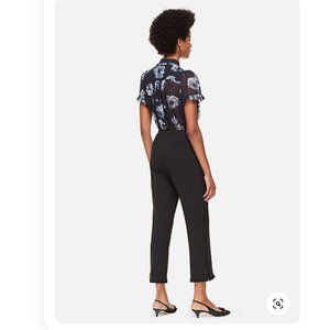 KATE SPADE ruffle trim cigarette pant